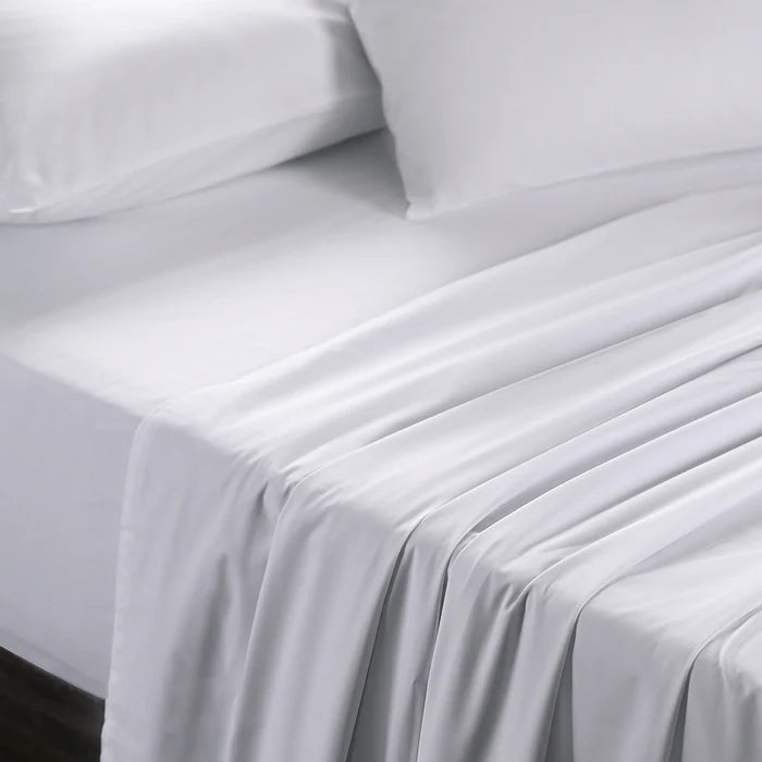 EMOLICA Luxury Organic Cotton Bedsheet – 100% Pure White, Soft & Durable