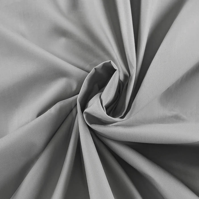 100% Cotton Luxurius Bedding Set | Bed Sheet | Fitted Sheet & 2 Pillowcases "EMOLICA" Grey Color